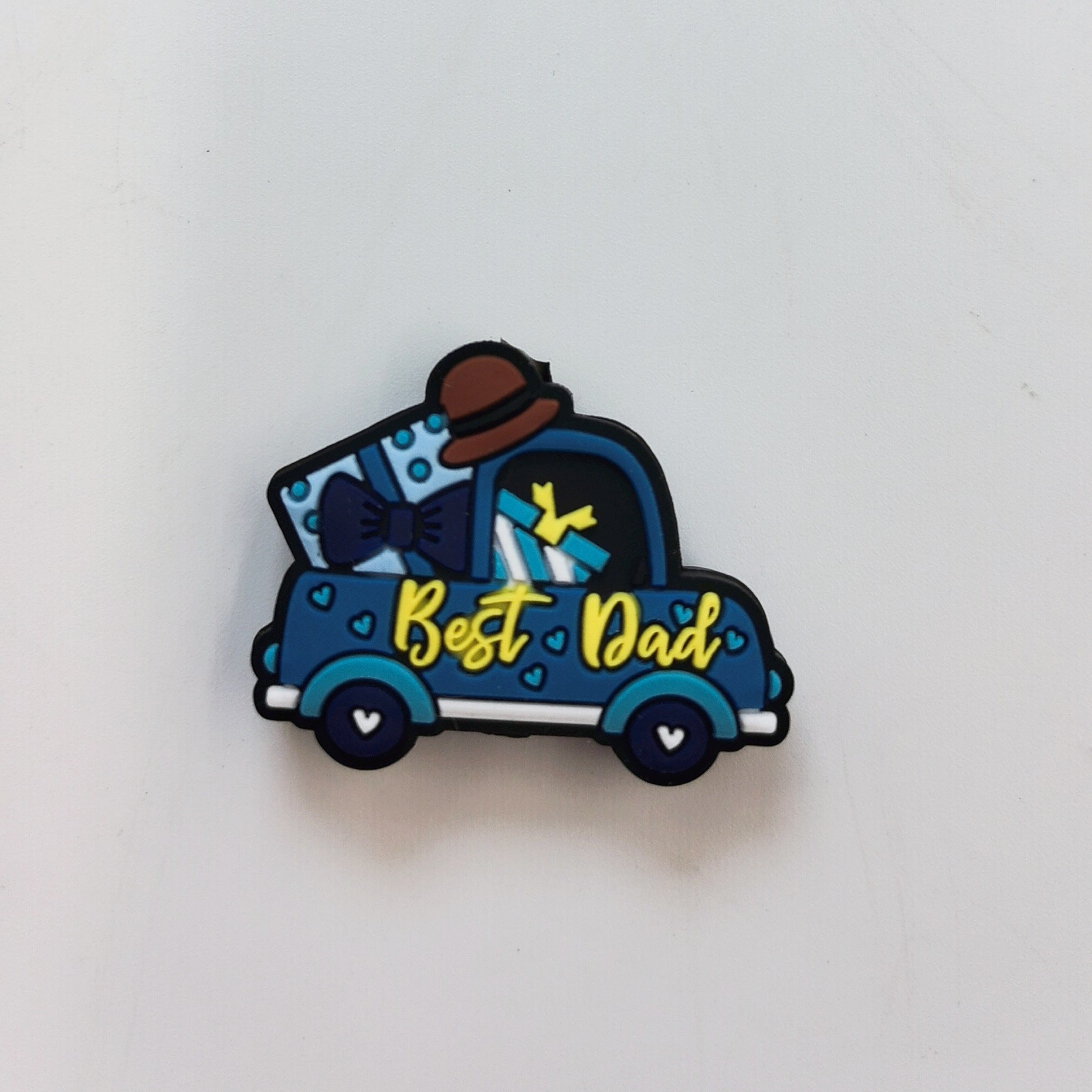 Wholesale 10pcs Father's Day Series Silicone Cartoon Beads